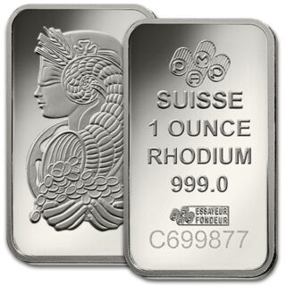 1 Oz Rhodium Bar