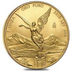 2019 1 oz Mexican Gold Libertad Coin (BU)