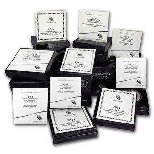 Silver Burnished ATB 50 Coin Set
