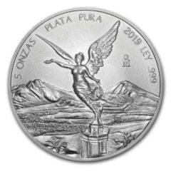 2019 Mexican Libertad Silver Coin 5 oz