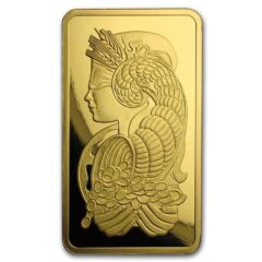 5 oz Pamp Suisse Lady Fortuna Gold Bar In Assay