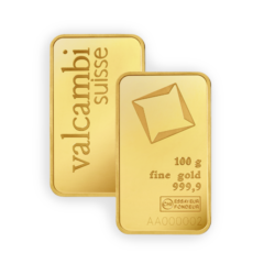 100 Gram Valcambi Gold Bar