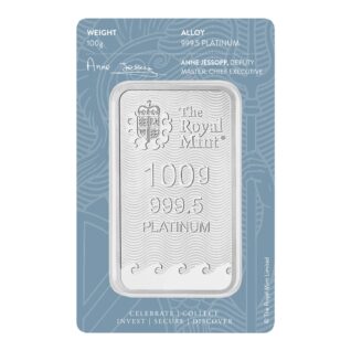 Britannia 100g Platinum Bar - Image 3